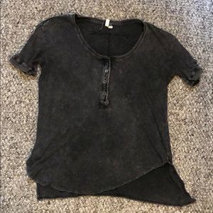 Free People Gray Tee